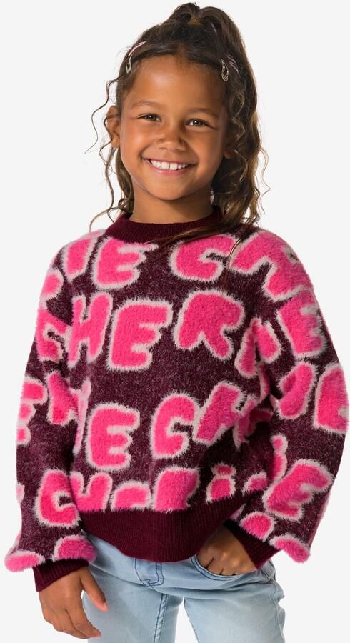 HEMA Kindertrui Tekst Bordeauxrood (bordeauxrood) - Foto 2