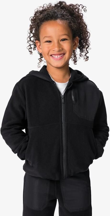 HEMA Kindervest Fleece Zwart