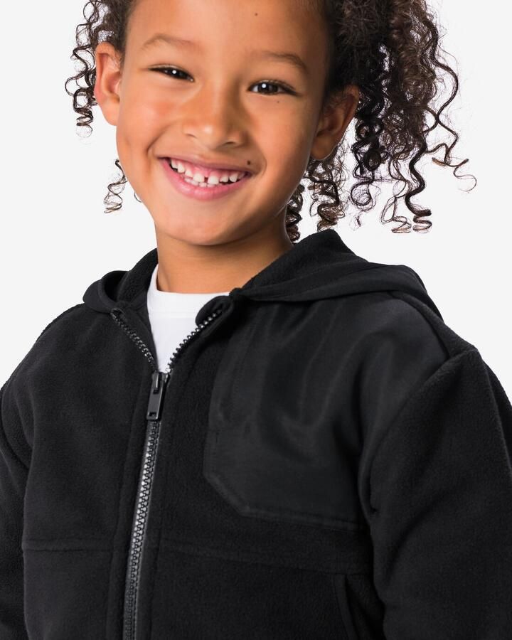 HEMA Kindervest Fleece Zwart - Foto 2