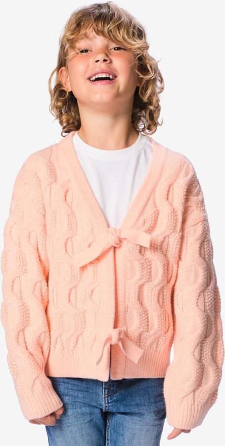 HEMA Kindervest Gebreid Roze (roze)