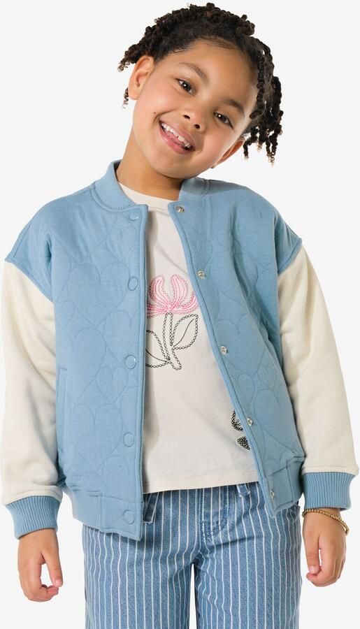 HEMA Kindervest Jersey Hartjes Blauw (blauw) - Foto 2