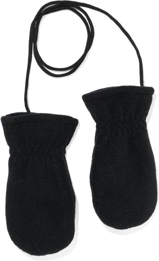 HEMA Kinderwanten Fleece Zwart (zwart)