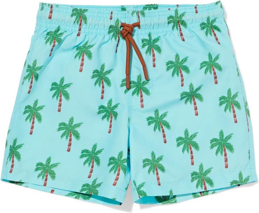 HEMA Kinderzwembroek Palmbomen Aqua (aqua)