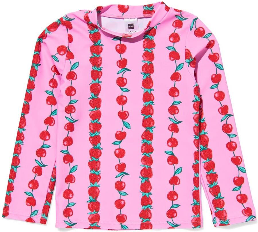 HEMA Kinderzwemshirt UPF40+ Fruit Roze (roze)