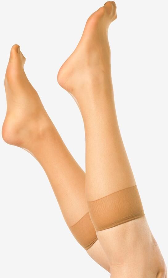 HEMA Kniekousen 15denier Anti-ladder Mat 2 Paar Naturel (naturel) - Foto 2