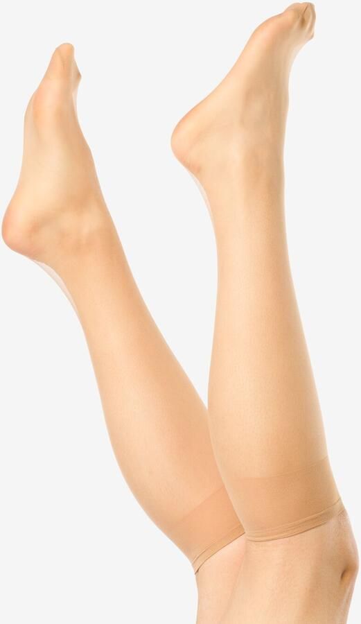 HEMA Kniekousen 15denier Anti-ladder Mat 2 Paar Poeder (poeder) - Foto 2