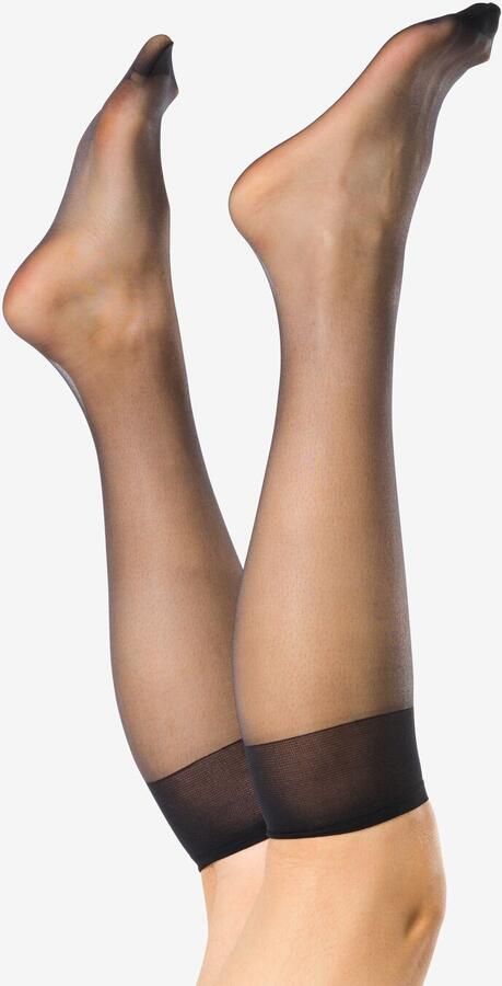 HEMA Kniekousen 15denier Anti-ladder Mat 2 Paar Zwart (zwart) - Foto 2