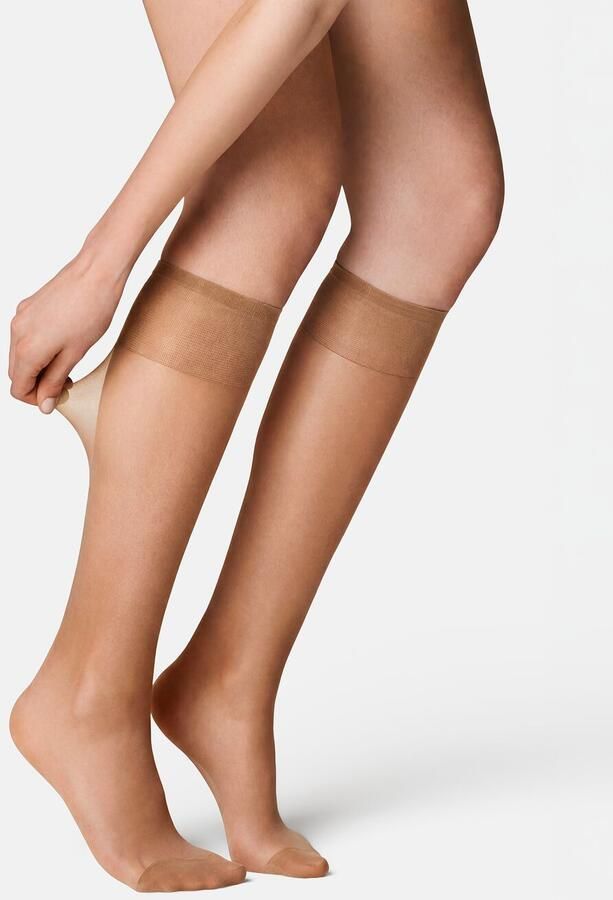 HEMA Kniekousen Antiladder 20 Denier Mat 2 Paar Beige (beige) - Foto 2