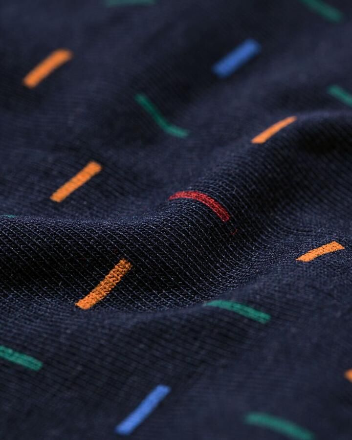 HEMA Korte Herenboxers Katoen Stretch Strepen 3 Stuks Donkerblauw (donkerblauw)