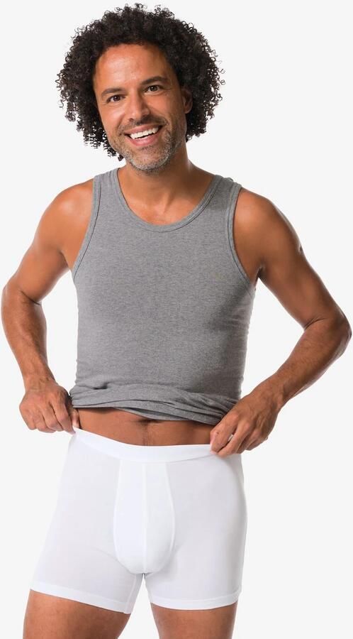 HEMA Lange Herenboxers 3 Stuks Wit (wit) - Foto 2