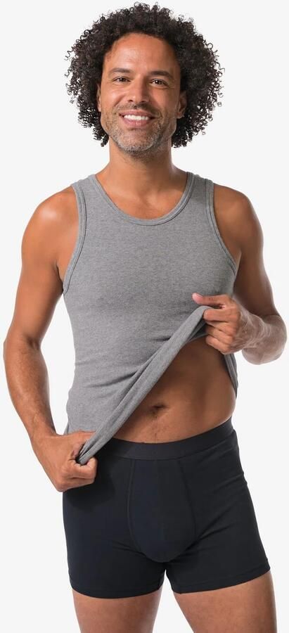 HEMA Lange Herenboxers 3 Stuks Zwart (zwart) - Foto 2