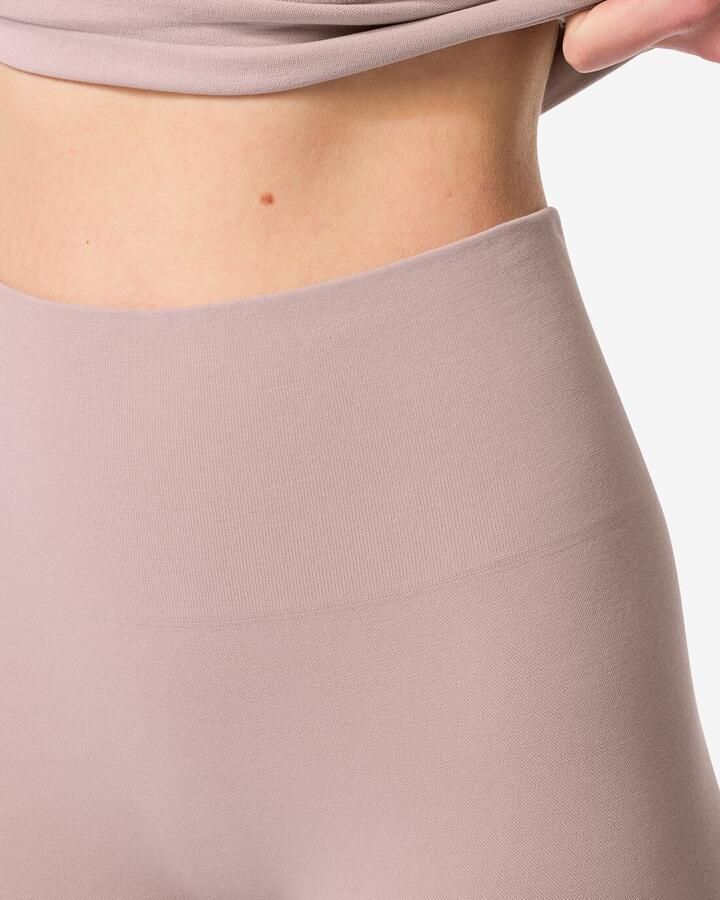 HEMA Licht Corrigerende Biker Hoge Taille Naadloos Katoen Beige (beige) - Foto 3
