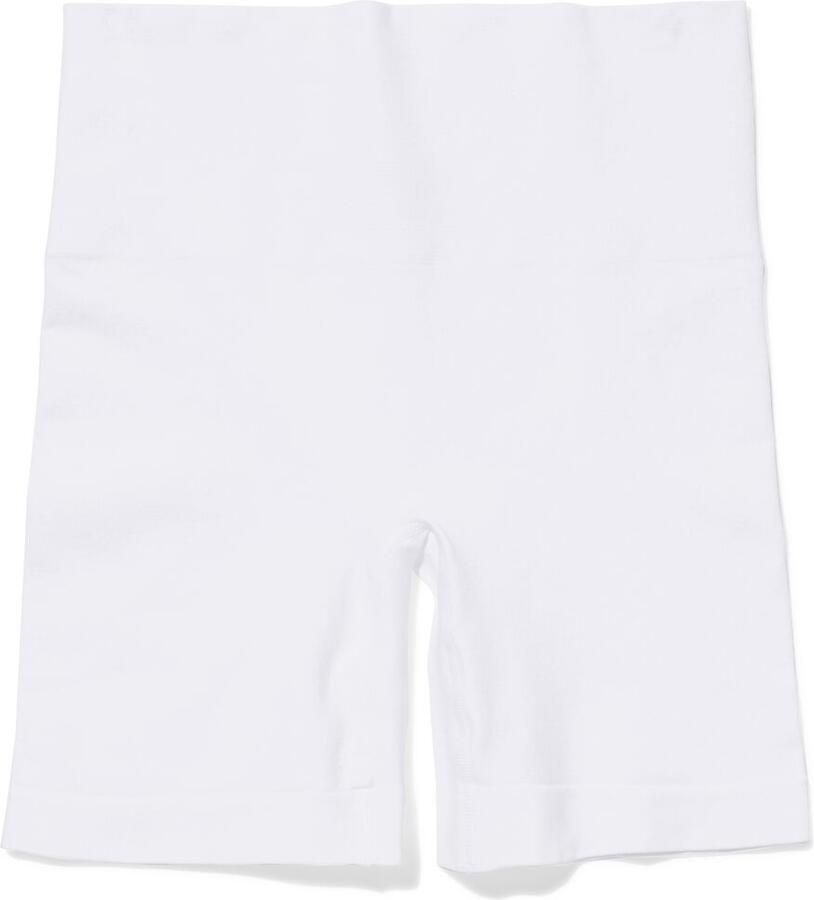 HEMA Licht Corrigerende Biker Hoge Taille Naadloos Katoen Wit (wit)