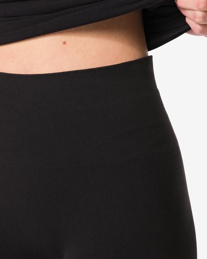 HEMA Licht Corrigerende Biker Hoge Taille Naadloos Katoen Zwart (zwart) - Foto 3