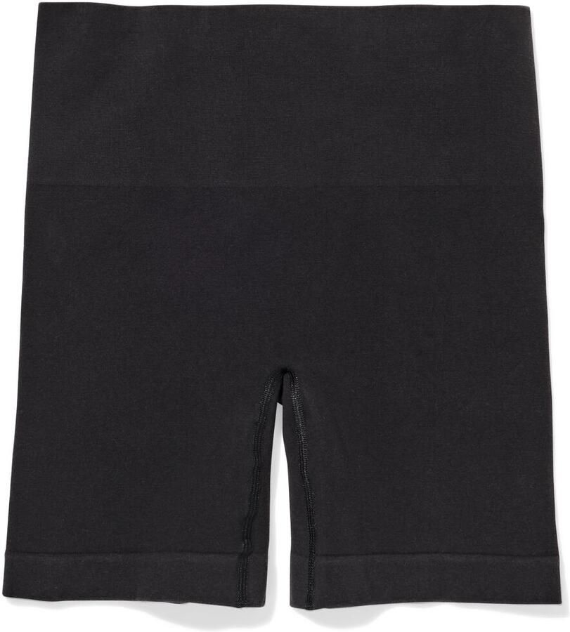 HEMA Licht Corrigerende Biker Hoge Taille Naadloos Katoen Zwart (zwart)