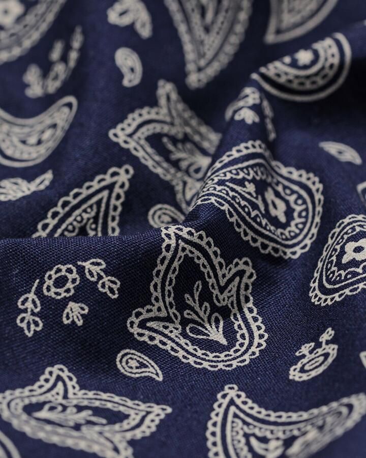 HEMA Losse Herenboxer Paisley Middenblauw (middenblauw)