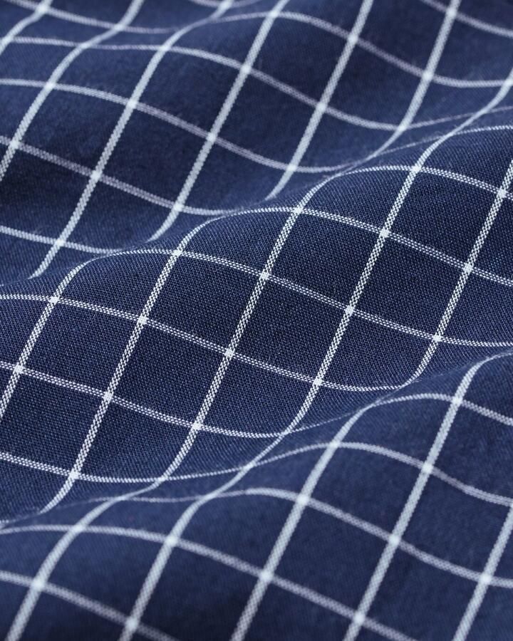 HEMA Losse Herenboxer Ruiten Donkerblauw (donkerblauw)