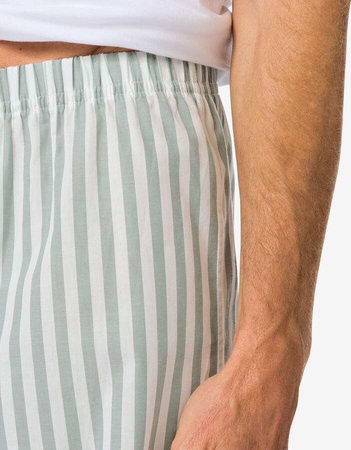 HEMA Losse Herenboxer Strepen Donkergroen (donkergroen)