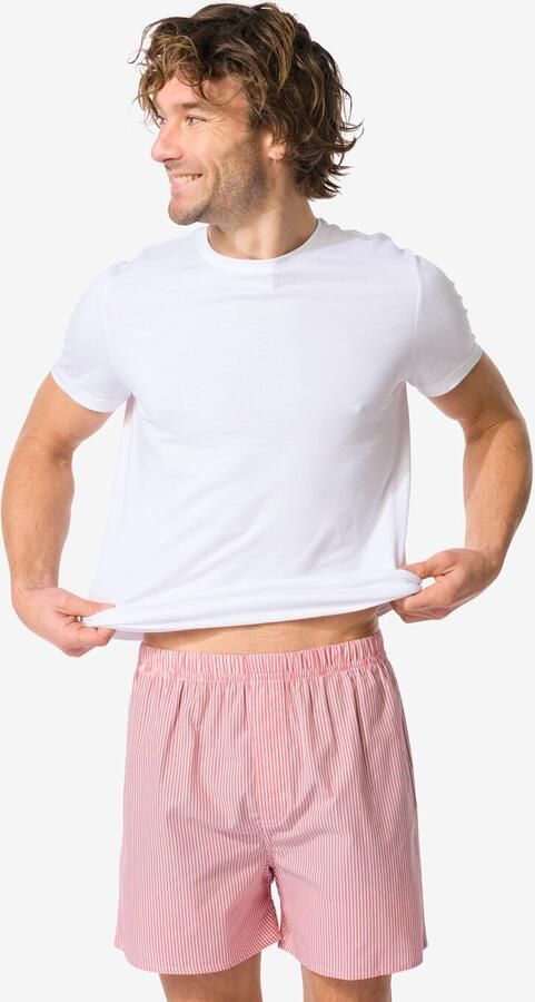 HEMA Losse Herenboxer Strepen Rood (rood) - Foto 2