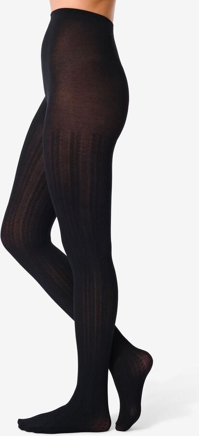 HEMA Maillot Fashion Kabel Zwart (zwart)