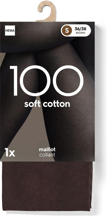 HEMA Maillot Katoen 100 Denier Bruin (bruin) - Foto 2
