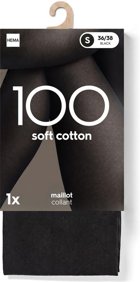 HEMA Maillot Katoen 100 Denier Zwart (zwart) - Foto 2