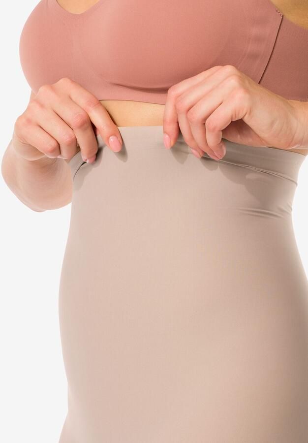 HEMA Medium Corrigerende Biker Extra Hoge Taille Beige (beige) - Foto 2
