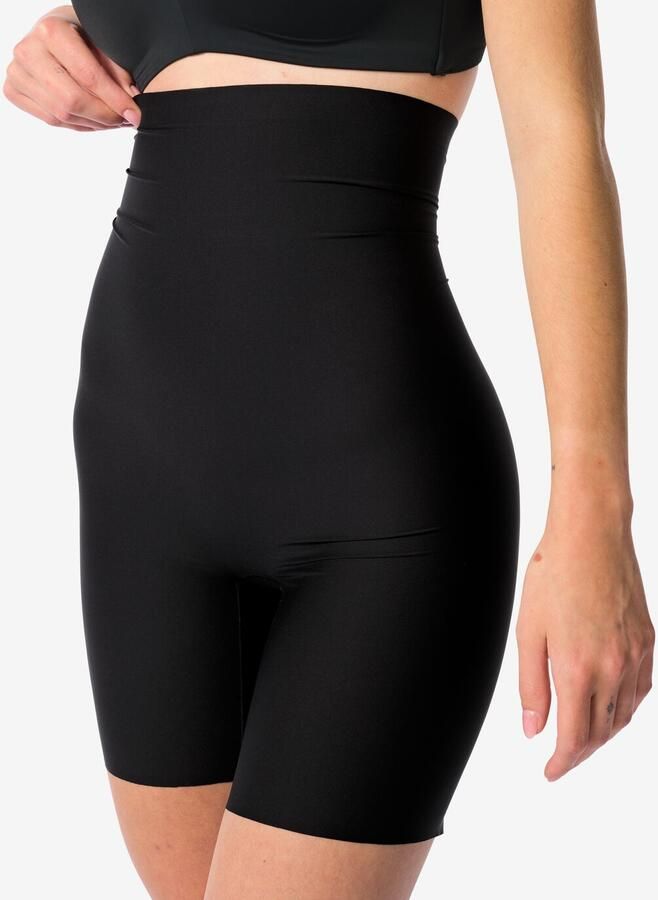 HEMA Medium Corrigerende Biker Extra Hoge Taille Zwart (zwart)