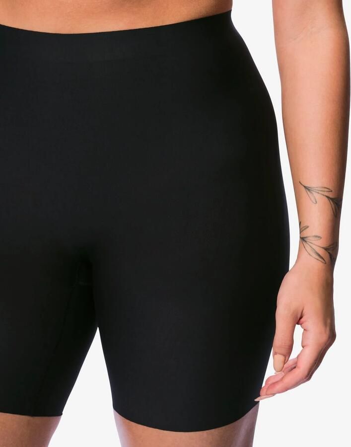 HEMA Medium Corrigerende Biker Hoge Taille Zwart (zwart)