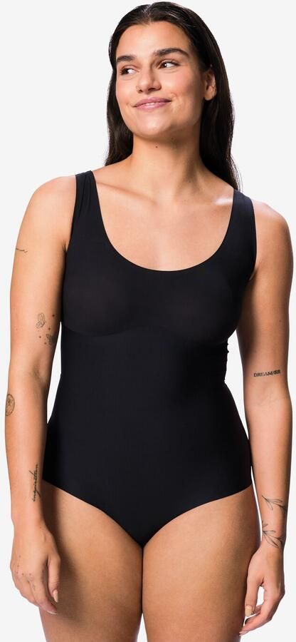 HEMA Medium Corrigerende Damesbody Second Skin Zwart (zwart)