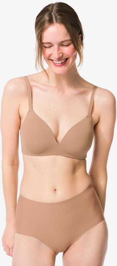 HEMA Medium Corrigerende Damesslip Hoge Taille Lichtbruin (lichtbruin)