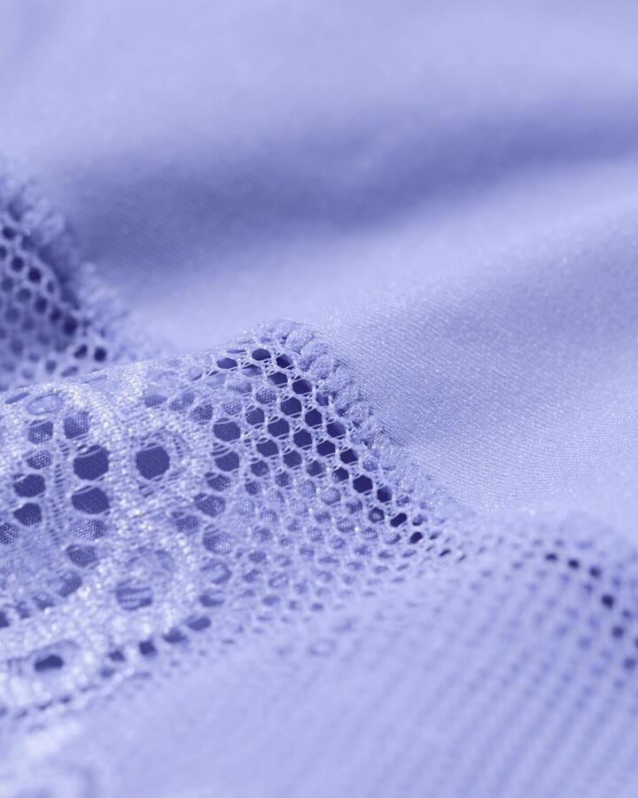 HEMA Medium Corrigerende Slip Hoge Taille Met Kant Blauw (blauw) - Foto 1