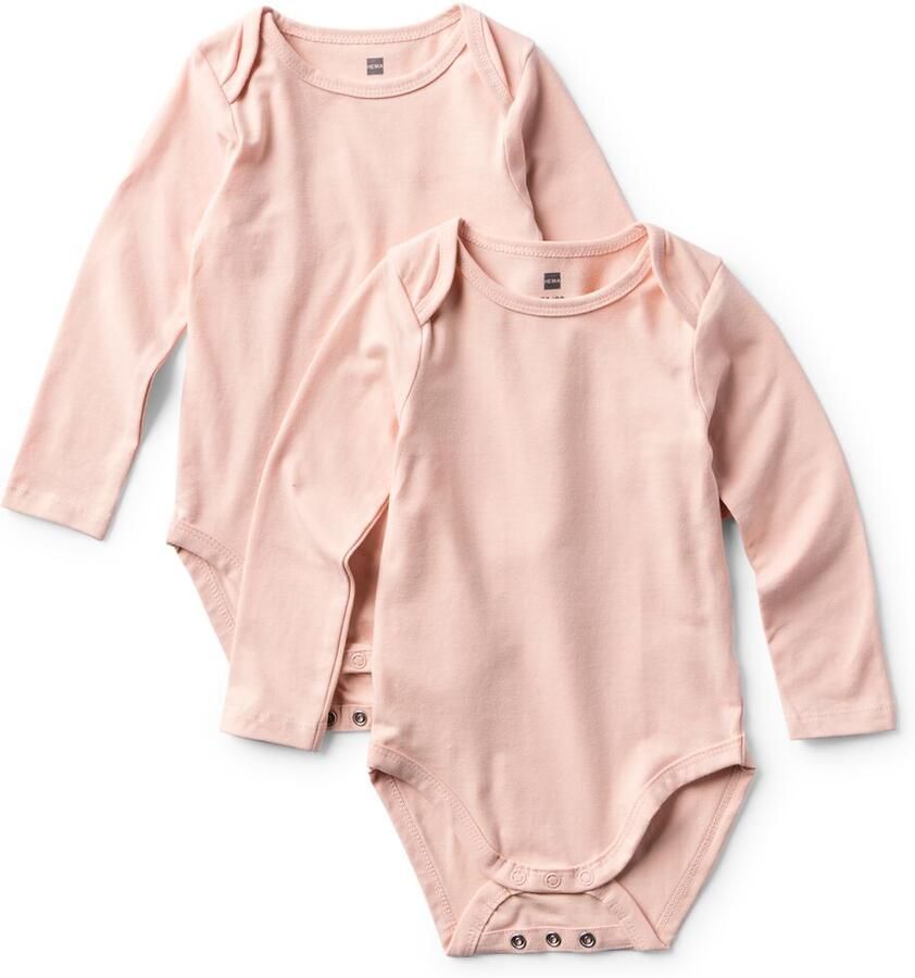 HEMA Meegroeiromper 2 Stuks Roze