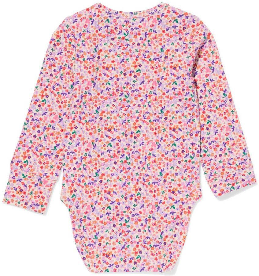 HEMA Meegroeiromper LENZING™ ECOVERO Rib Bloemen Multi (multi) - Foto 2