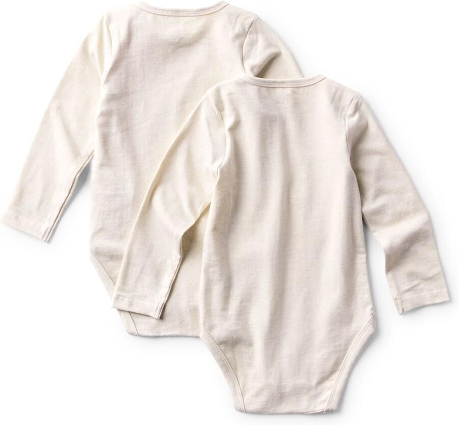 HEMA Meegroeirompers 2 Stuks Beige - Foto 2