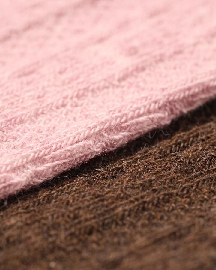 HEMA Meisjesmaillot Kabel 2 Paar Bruin (bruin)