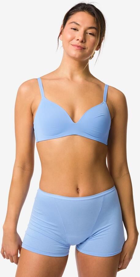 HEMA Menstruatieboxer Katoen Hoge Absorptie Blauw (blauw) - Foto 2