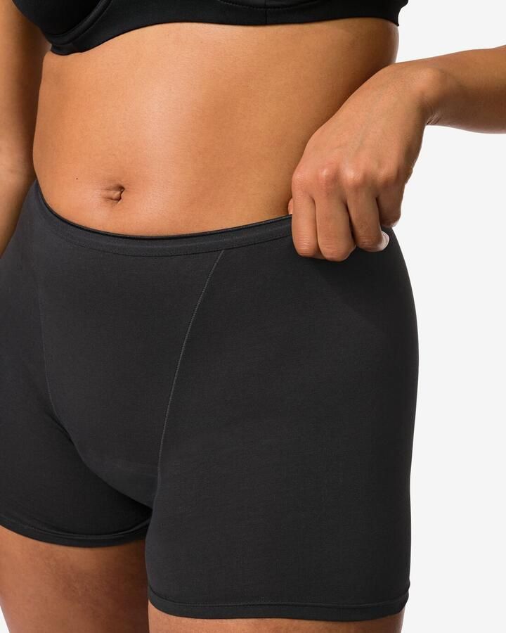 HEMA Menstruatieboxer Katoen Hoge Absorptie Zwart (zwart)