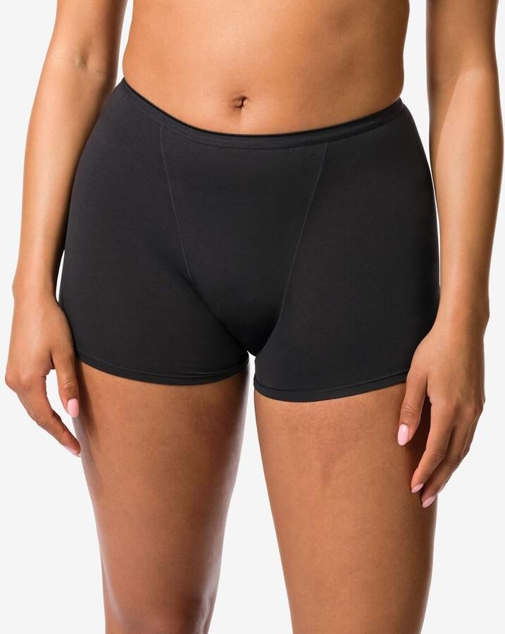 HEMA Menstruatieboxer Katoen Hoge Absorptie Zwart (zwart)