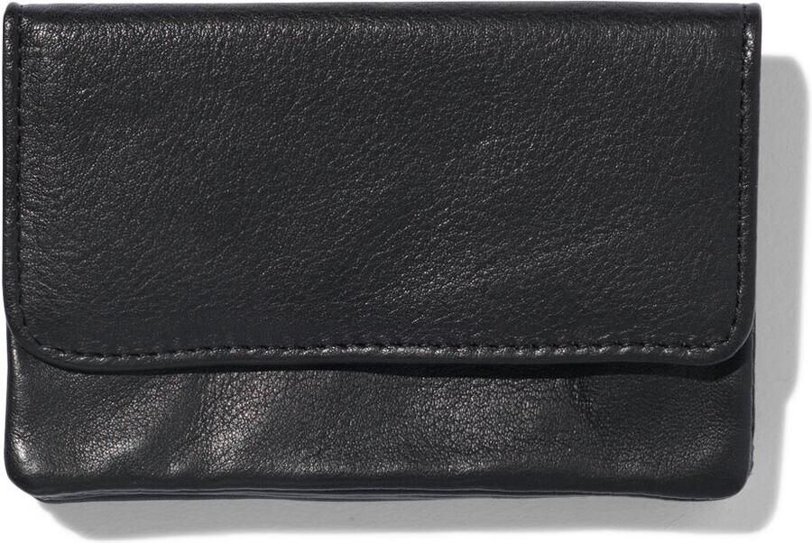 HEMA Mini Portemonnee Leer Zwart - Foto 2