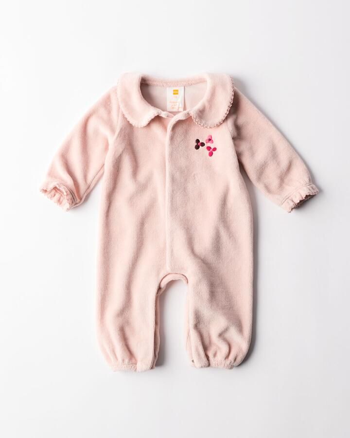 HEMA Newborn Boxpak Velours Bloemen Roze