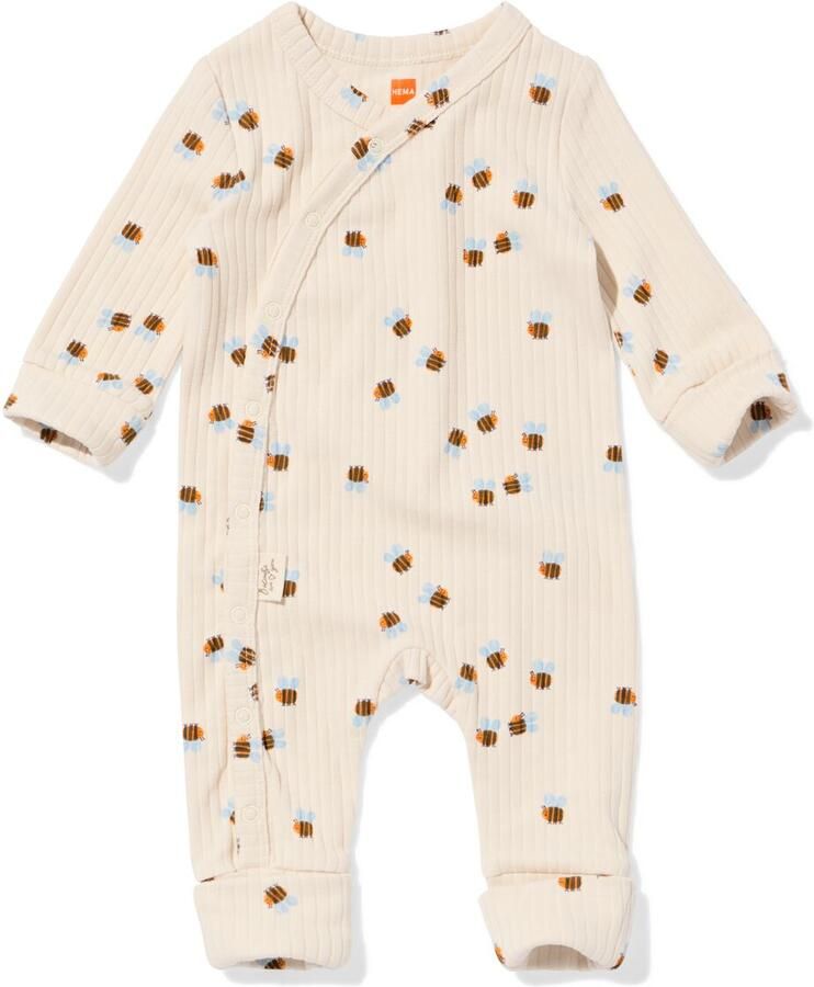 HEMA Newborn Boxpakje LENZING™ ECOVERO™-(viscose) Rib Bijtjes Ecru (ecru) - Foto 2