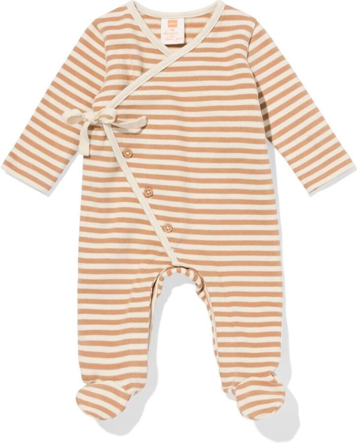HEMA Newborn Boxpakje Strepen Bruin (bruin) - Foto 2