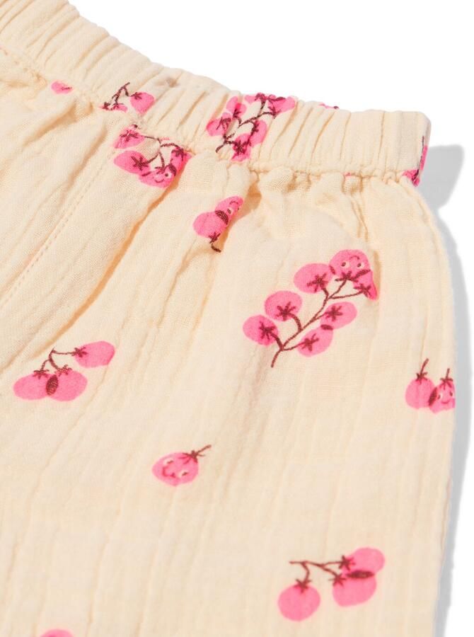 HEMA Newborn Broek Comfy Fit Mousseline Ecru (ecru)