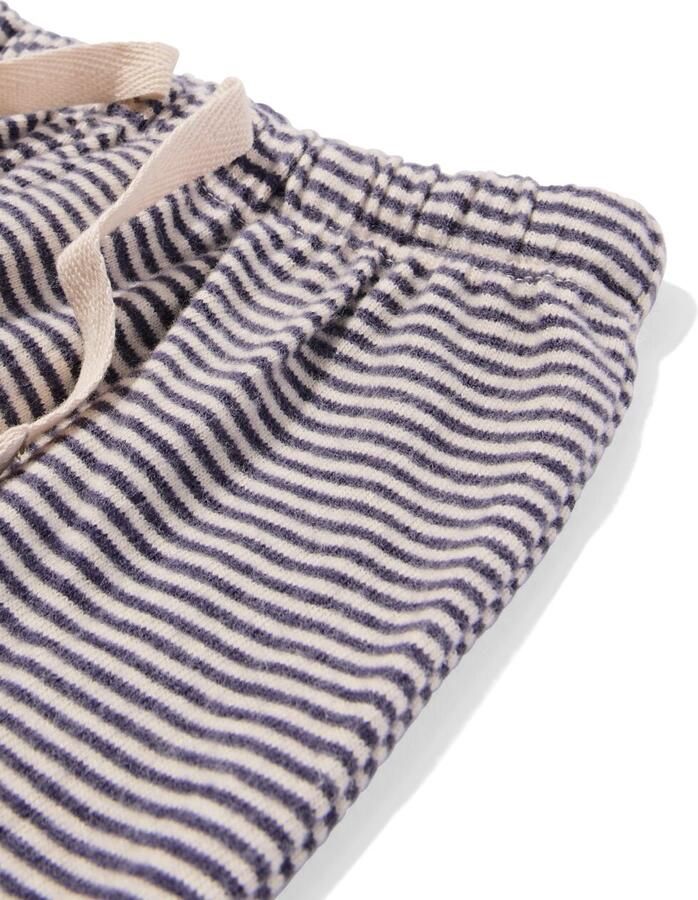 HEMA Newborn Broek Strepen Ecru (ecru)
