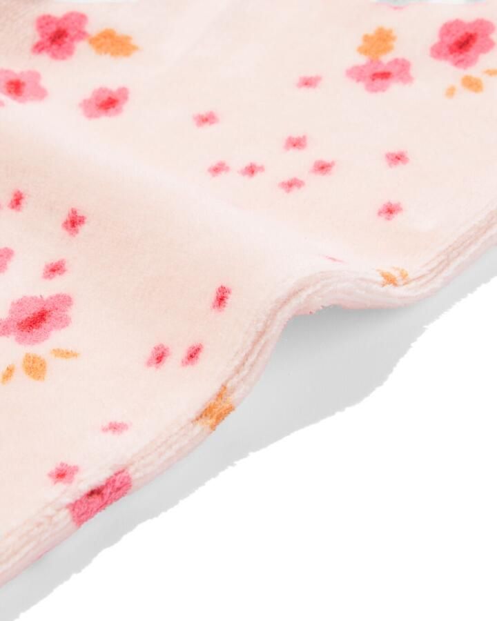 HEMA Newborn Broek Velours Bloemen Lichtroze (lichtroze) - Foto 2