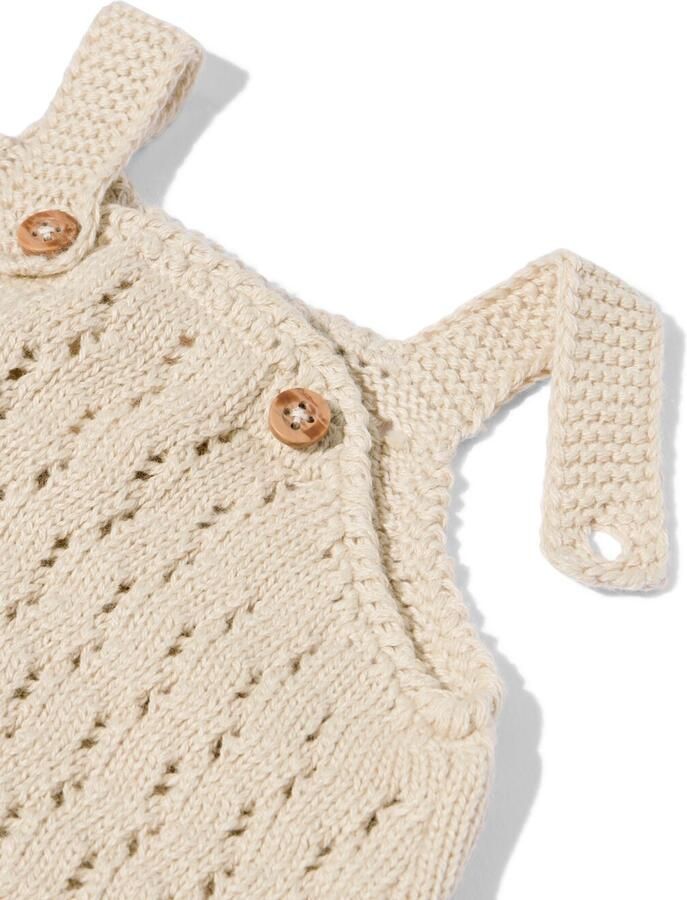 HEMA Newborn Jumpsuit Gebreid Zand (zand) - Foto 2