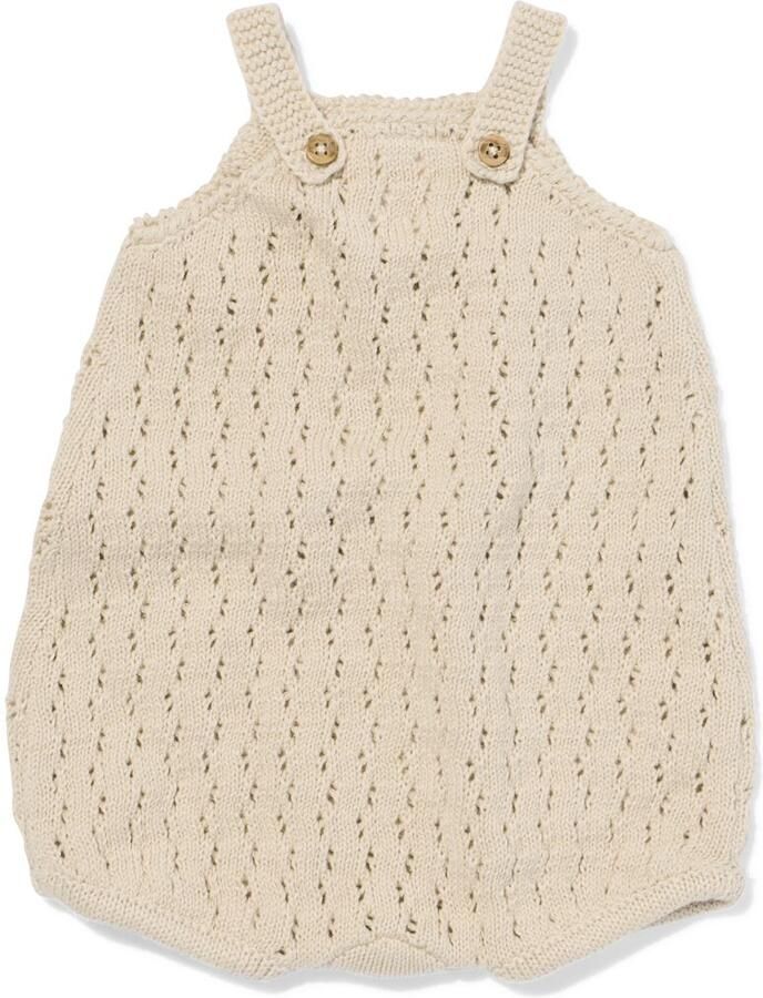HEMA Newborn Jumpsuit Gebreid Zand (zand)