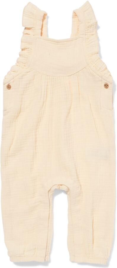 HEMA Newborn Jumpsuit Mousseline Ecru (ecru)