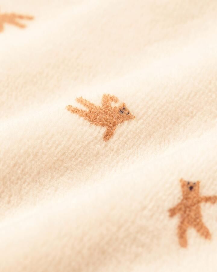 HEMA Newborn Kledingset Velours Beren Ecru (ecru)